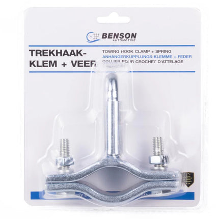 Benson Trekhaakklem – Hulpkoppeling met Veer – Verzinkt Staal – Veiligheid