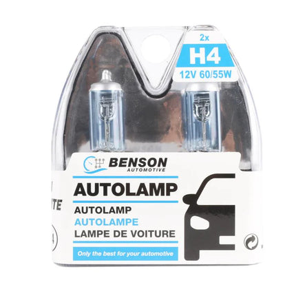 Benson Autolamp H4 - Xenon Super White - 12V 60/55W - 2 Stuks