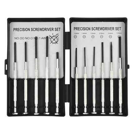 Benson Precisie Schroevendraaierset - 11-delig - Inclusief Opbergbox