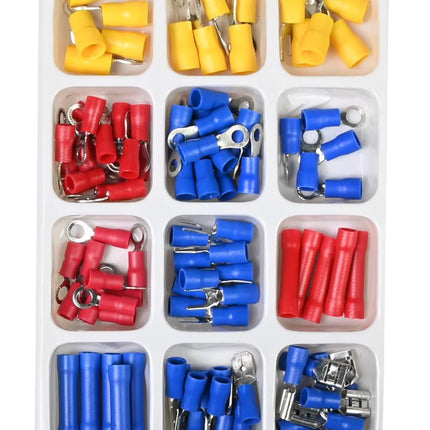 Benson Complete Kabelschoen Set – 100-delig – Geïsoleerd & Kleurgecodeerd – Inclusief Sorteerkoffer