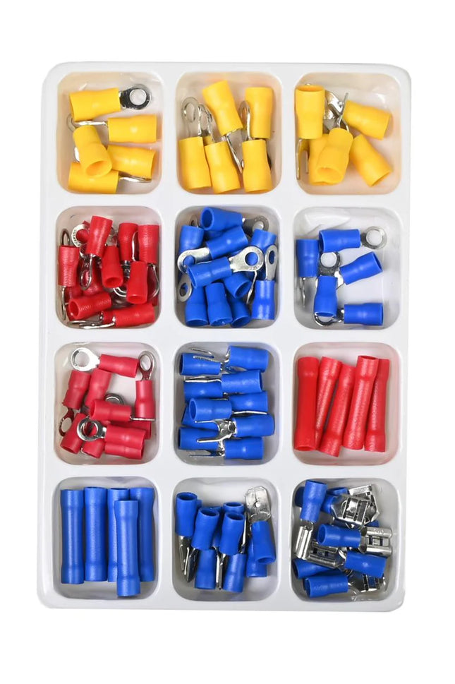 Benson Complete Kabelschoen Set – 100-delig – Geïsoleerd & Kleurgecodeerd – Inclusief Sorteerkoffer