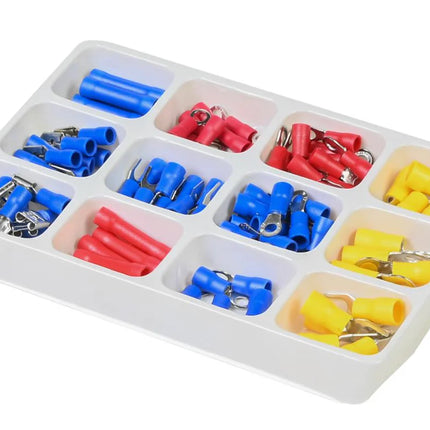 Benson Complete Kabelschoen Set – 100-delig – Geïsoleerd & Kleurgecodeerd – Inclusief Sorteerkoffer