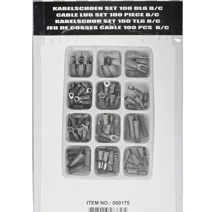 Benson Complete Kabelschoen Set – 100-delig – Geïsoleerd & Kleurgecodeerd – Inclusief Sorteerkoffer