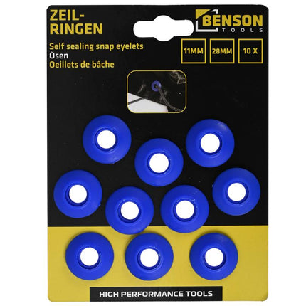 Benson Plastic Zeilogen - 11 mm - 10 Stuks - Voor Zeilreparatie