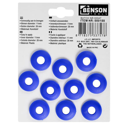 Benson Plastic Zeilogen - 11 mm - 10 Stuks - Voor Zeilreparatie
