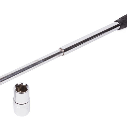 Benson Telescopische Wielmoersleutel – 17 & 19 mm – Uitschuifbaar tot 55 cm – Chroom-Vanadium