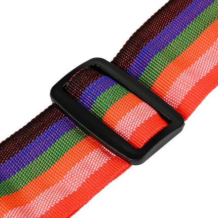 Benson Kofferspanband Regenboog - 183 x 5 cm - Met Adreslabel