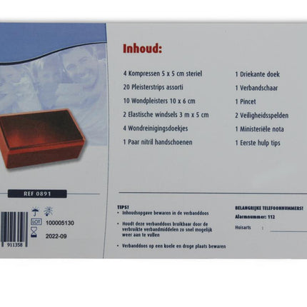 Sportmed Verbanddoos – 46-Delig – Eerste Hulp Kit – Compact & Compleet