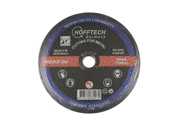 Hofftech Doorslijpschijf Metaal - Ø 180 mm - 3.0 mm - Robuust & Stabiel