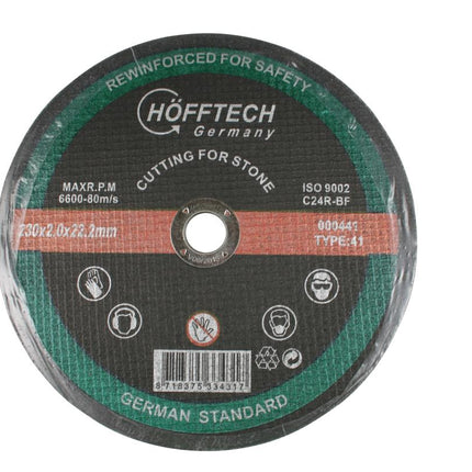 Hofftech Doorslijpschijf Steen - Ø 230 mm - 2.0 mm - Industriële Kwaliteit