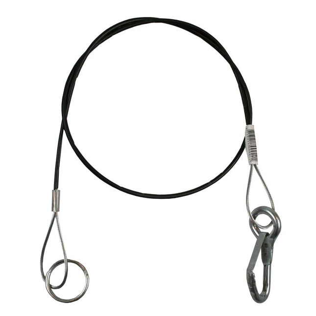 Benson Breekkabel Aanhanger - 1 Meter - Geplastificeerd - Met Haak & Ring