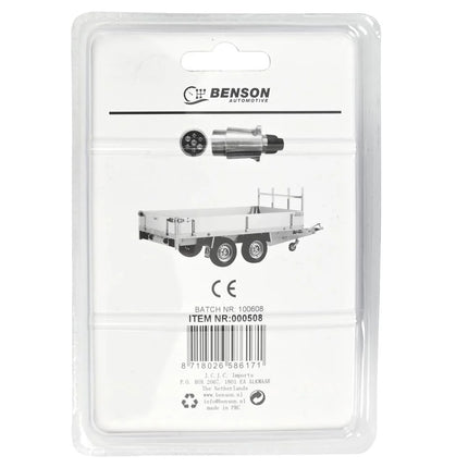 Benson Aanhanger Stekker - 7-Polig - Metaal - 12 Volt - Schroefaansluiting