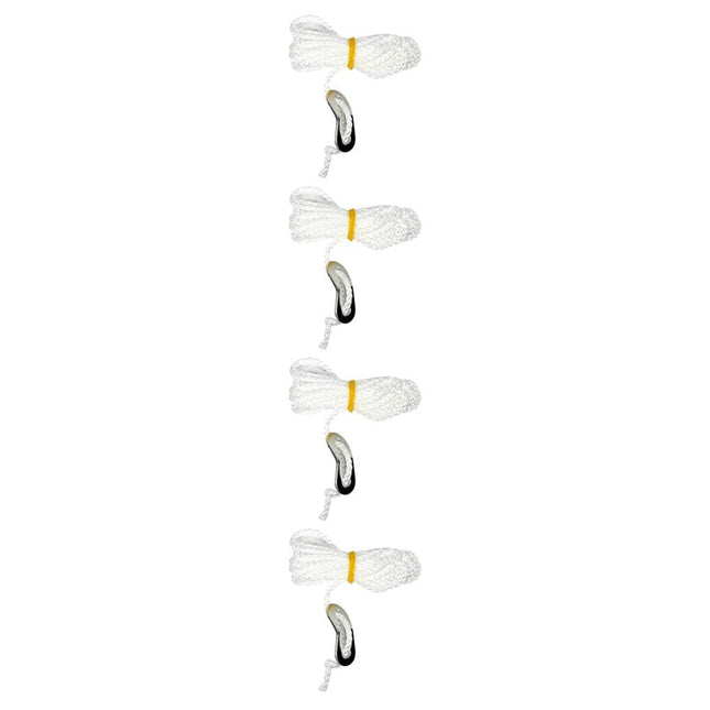 Benson Scheerlijn Set - 4 Stuks - Ø 3 mm - 200 cm - Nylon - Inclusief Spanners - Wit
