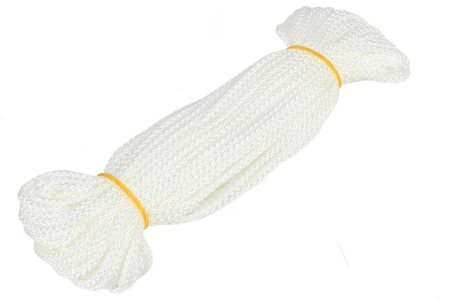 Benson Scheerlijn Touw - 3 mm x 20 Meter - 12-Gevlochten - UV-Bestendig - Wit