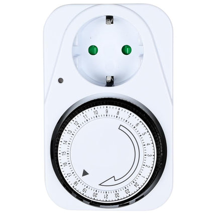 Benson Stopcontact met Randaarde - Analoge Timer - 24-uurs Schakelklok