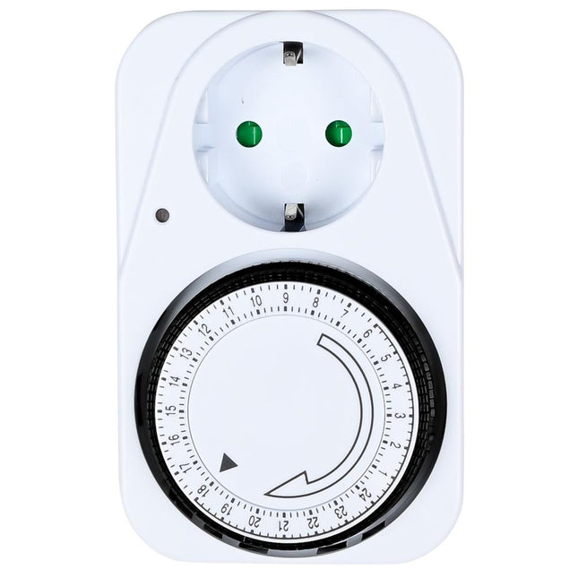 Benson Stopcontact met Randaarde - Analoge Timer - 24-uurs Schakelklok