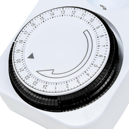 Benson Stopcontact met Randaarde - Analoge Timer - 24-uurs Schakelklok