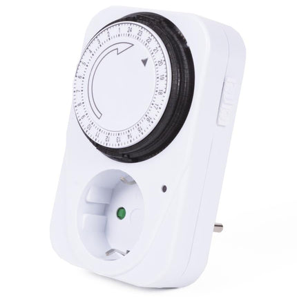 Benson Stopcontact met Randaarde - Analoge Timer - 24-uurs Schakelklok