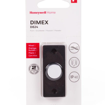 Honeywell Friedland Beldrukker - Dimex D824 - Zwart/Wit - 24 x 55 mm
