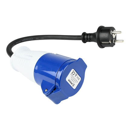Benson Verloopkabel Schuko naar CEE – IP44 Spatwaterdicht – Neopreen – 230V