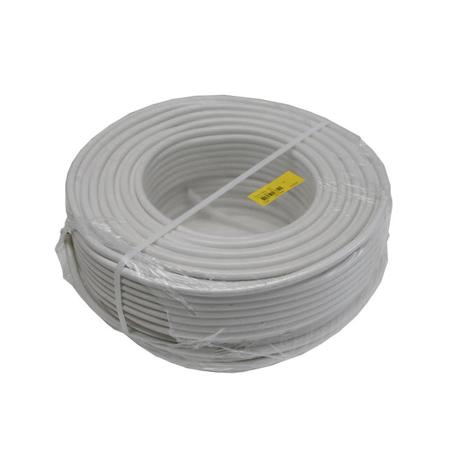 Dealzzz Stroomkabel Rond - 3 x 1.50 mm² - 100 meter - Wit - PVC