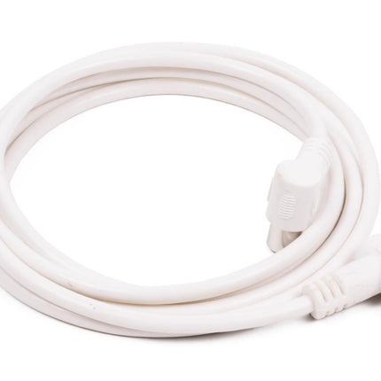 Benson Coax Kabel - 1.5 meter - Haakse Stekkers - Wit - Ziggo Geschikt