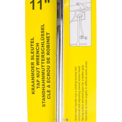 Benson Verstelbare Wastafel Moertang - 31.5 cm - Chroom-Vanadium