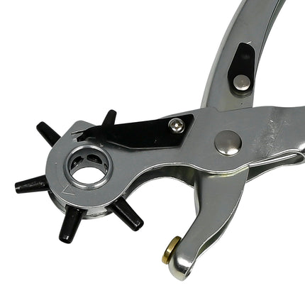 Benson Revolvertang - Gaatjestang - 6 maten - 22 cm - Voor Leer, Textiel en Kunststof