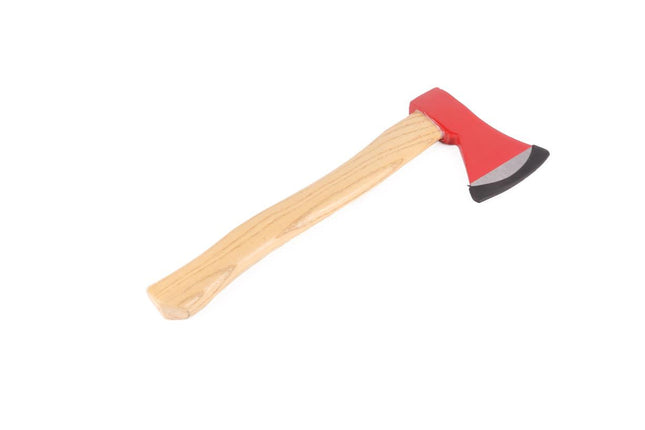 Benson Handbijl - 600 gram - Wigvormig Blad - Houten Steel - Rood