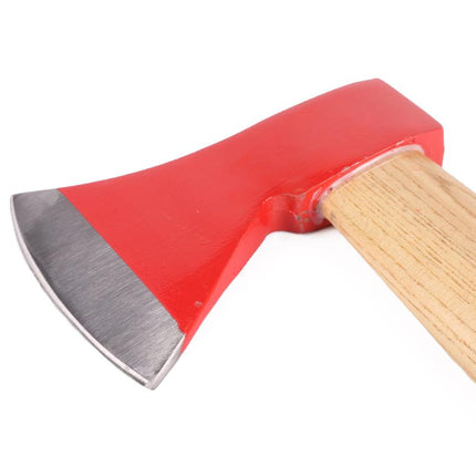 Benson Handbijl - 600 gram - Wigvormig Blad - Houten Steel - Rood