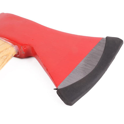 Benson Handbijl - 600 gram - Wigvormig Blad - Houten Steel - Rood
