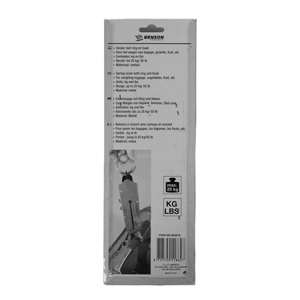 Benson Unster Weeghaak - Max 25 kg - Messingkleurig - Compact