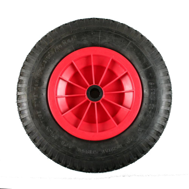 Benson Kruiwagenwiel 400x100mm - Naaldlager - 180kg Draagkracht