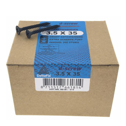 Benson Gipsplaatschroeven – 3.5 x 35 mm – 200 stuks – Verzinkt