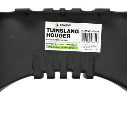Benson Tuinslanghouder - Wandmodel - Zwart - Voor 15 Meter Slang