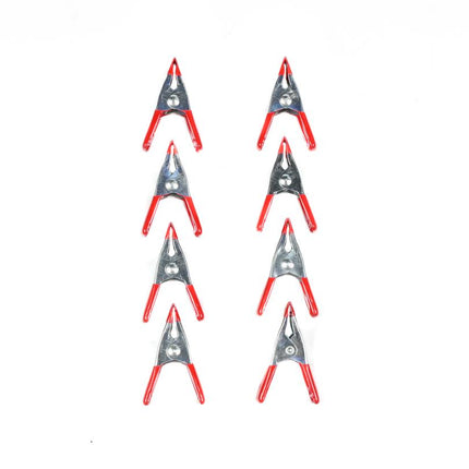 Benson Metalen Veerklemmen - 50 mm - Set van 8 stuks - Rubberen Grip