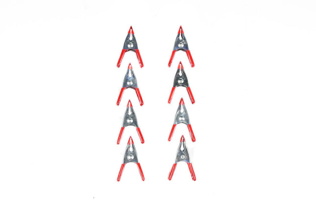 Benson Metalen Veerklemmen - 50 mm - Set van 8 stuks - Rubberen Grip