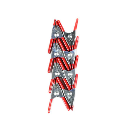 Benson Metalen Veerklemmen - 50 mm - Set van 8 stuks - Rubberen Grip