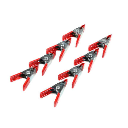 Benson Metalen Veerklemmen - 50 mm - Set van 8 stuks - Rubberen Grip