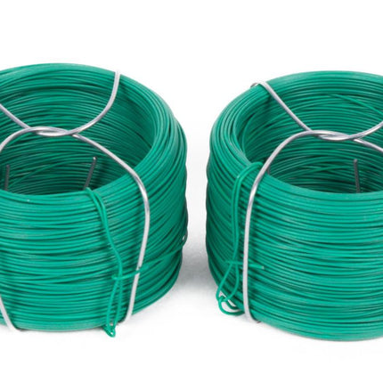 Benson Binddraad Geplastificeerd - 2 x 50 Meter - Groen - Ø 1.1 mm