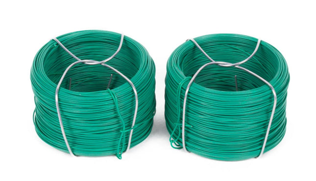 Benson Binddraad Geplastificeerd - 2 x 50 Meter - Groen - Ø 1.1 mm
