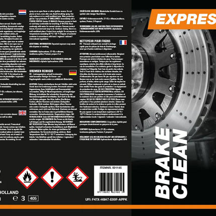 Express Krachtige Remreiniger – 300 ml – Voor een Veilig en Optimaal Remsysteem