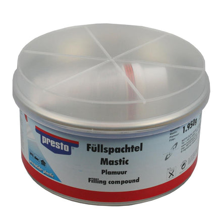 Presto Polyesterplamuur – 2 kg – Grootverpakking 2-Componenten Vulmiddel