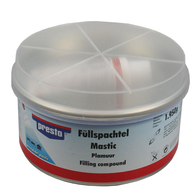 Presto Polyesterplamuur – 2 kg – Grootverpakking 2-Componenten Vulmiddel