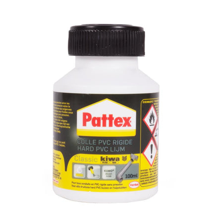 Pattex Hard PVC Lijm – 100 ml – Transparant met Kwast