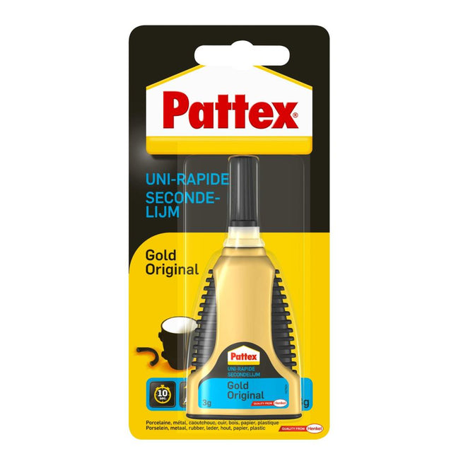 Pattex Secondelijm Gold – 3 gram – Druipvrije Gel-formule