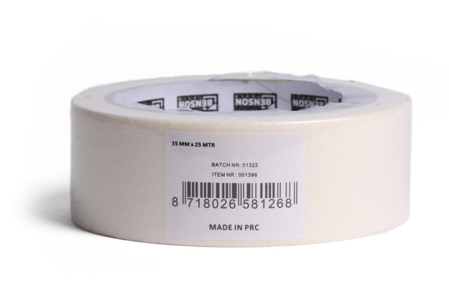 Benson Afplaktape 35 mm x 25 m - Wit - Voor Strakke Verflijnen