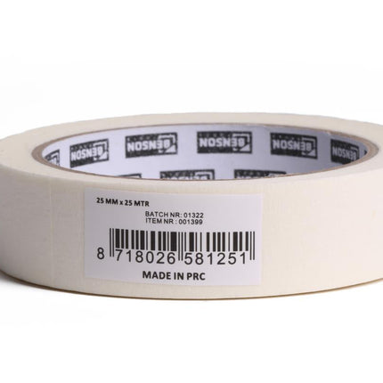 Benson Afplaktape 25 mm x 25 m - Universeel - Strakke Lijnen