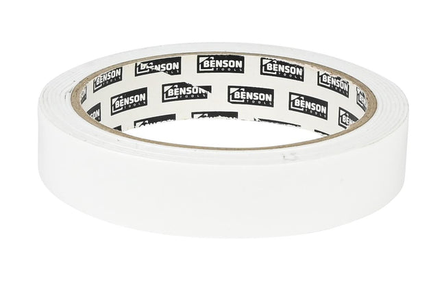 Benson Dubbelzijdige Foamtape 20 mm x 2 m - Wit - Sterke Hechting