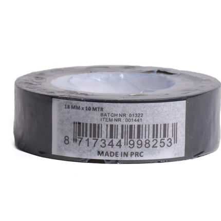 Benson PVC Isolatietape Zwart - 19 mm x 10 m - Voor Elektrische Toepassingen